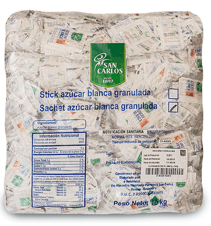 Azúcar Blanca San Carlos Sticks
