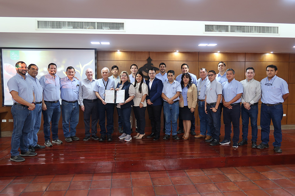 San Carlos obtiene la Certificación Bonsucro en reconocimiento a sus Buenas Prácticas de Sostenibilidad en la Industria Azucarera